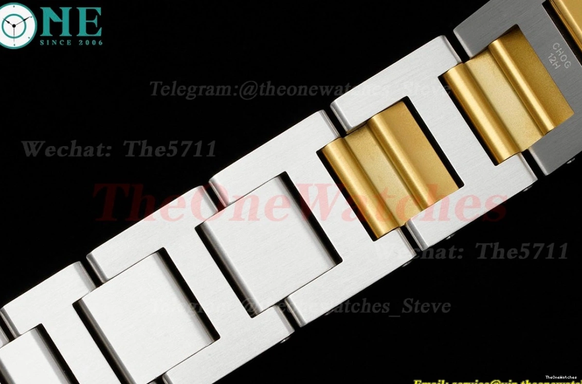 Ballon YG De Stk Bleu Wht 3KF Cartier A076 SS 36mm 0426